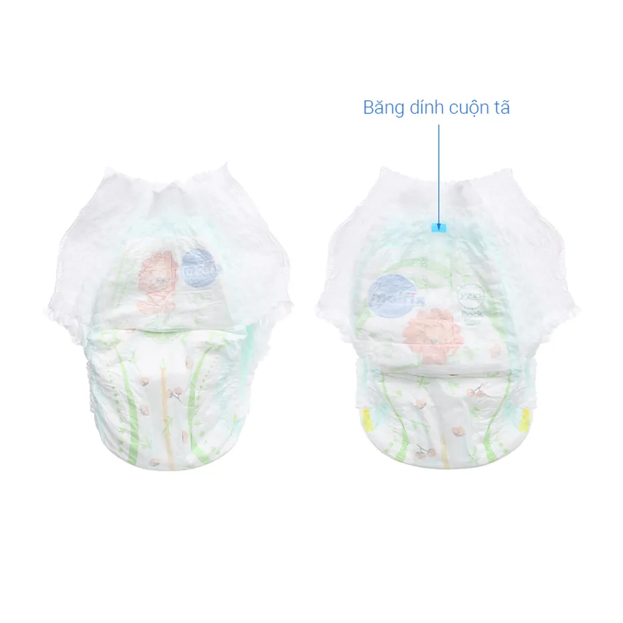 Tã quần Molfix thiên nhiên size XXXL 22 + 6 miếng (20 - 35 kg) - giao bao bì ngẫu nhiên
