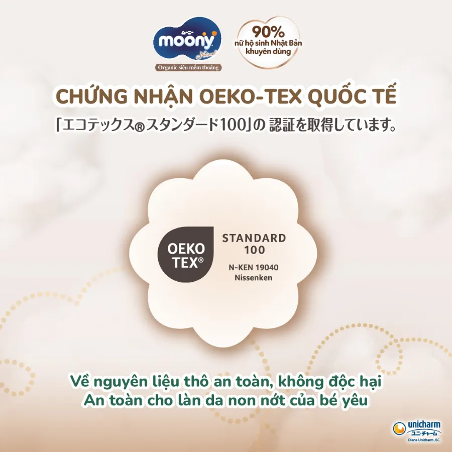 Bỉm tã dán Moony Natural size L 38 miếng (9-14kg) (giao bao bì ngẫu nhiên)