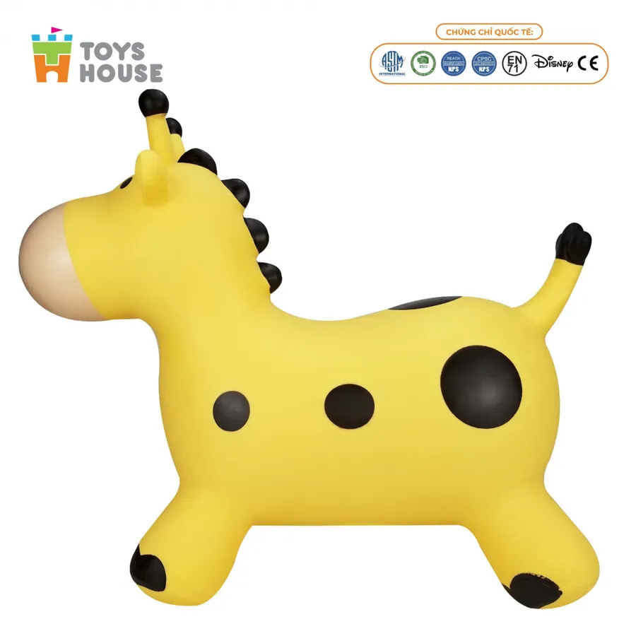 Thú Nhún Bơm Hơi Hình Hươu Vàng Toys House TH319-PA2805