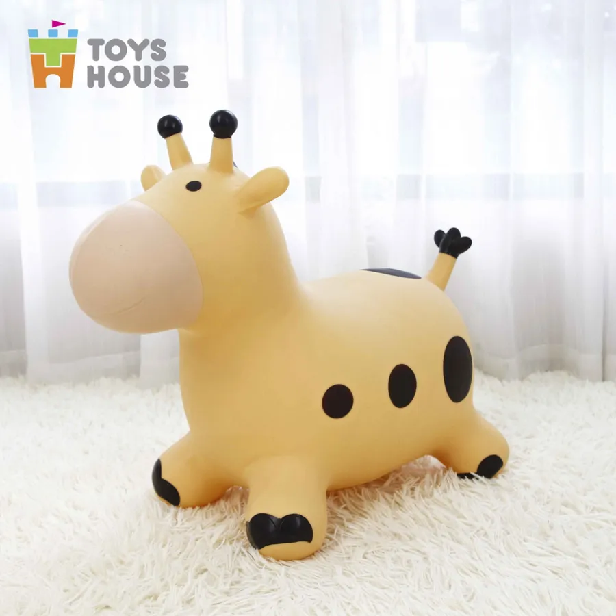 Thú Nhún Bơm Hơi Hình Hươu Vàng Toys House TH319-PA2805