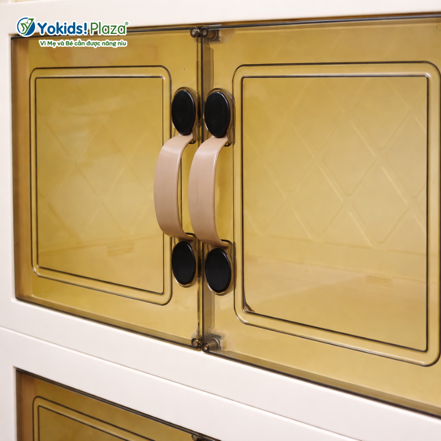 Tủ Nhựa Đựng Đồ Gấp Gọn Trong Suốt 4 Ngăn Nhiều Kích Thước – Yokids Plaza