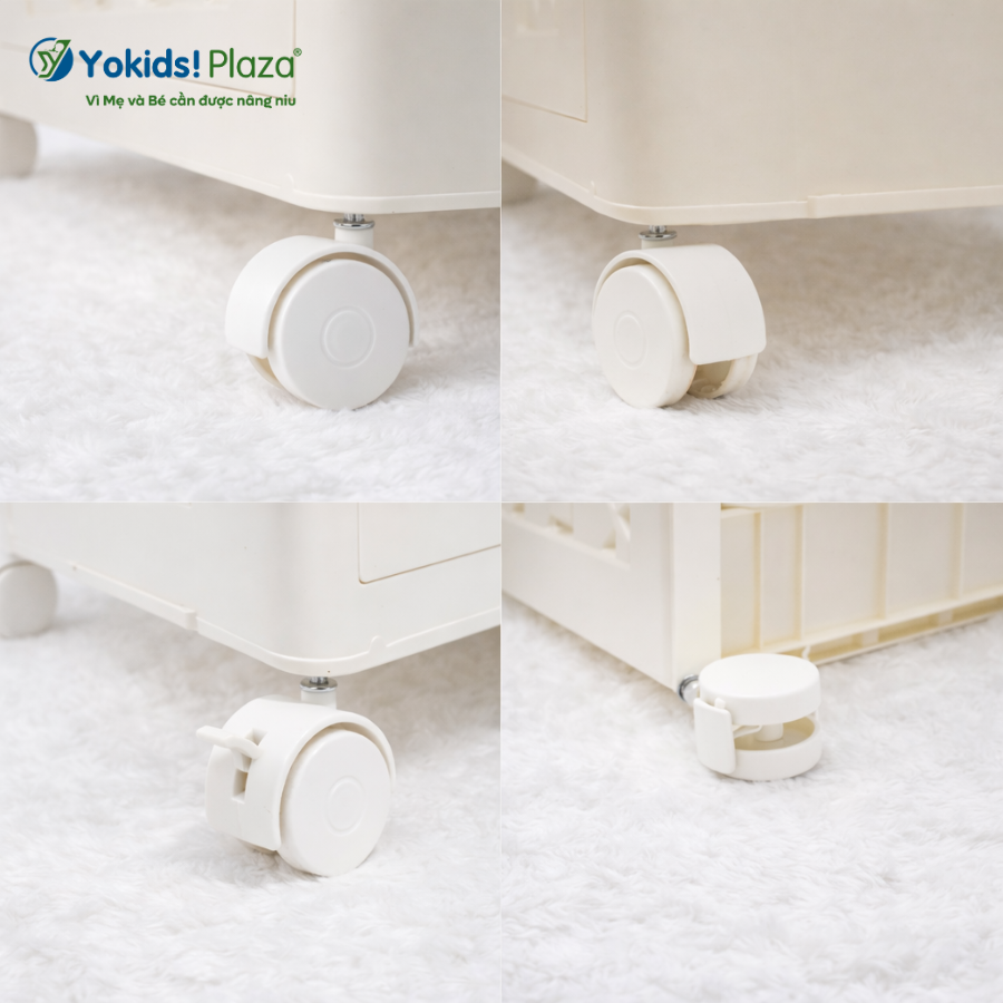 Tủ Nhựa Đựng Đồ Gấp Gọn Trong Suốt 4 Ngăn Nhiều Kích Thước – Yokids Plaza
