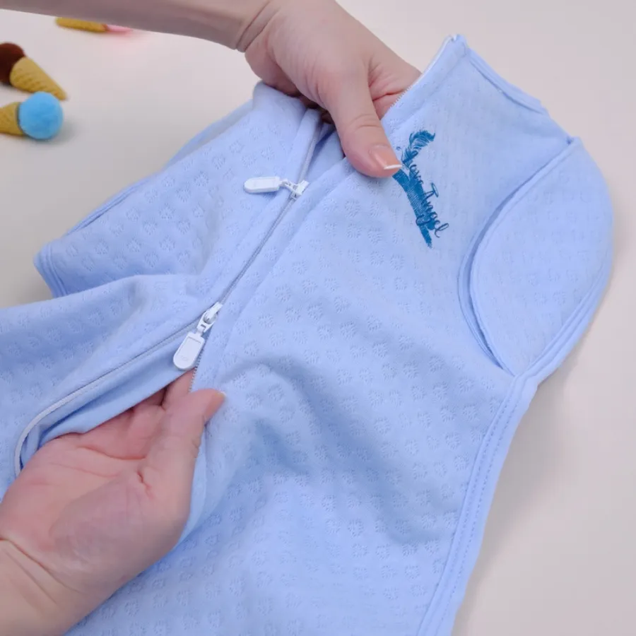 Túi ngủ sơ sinh màu xanh