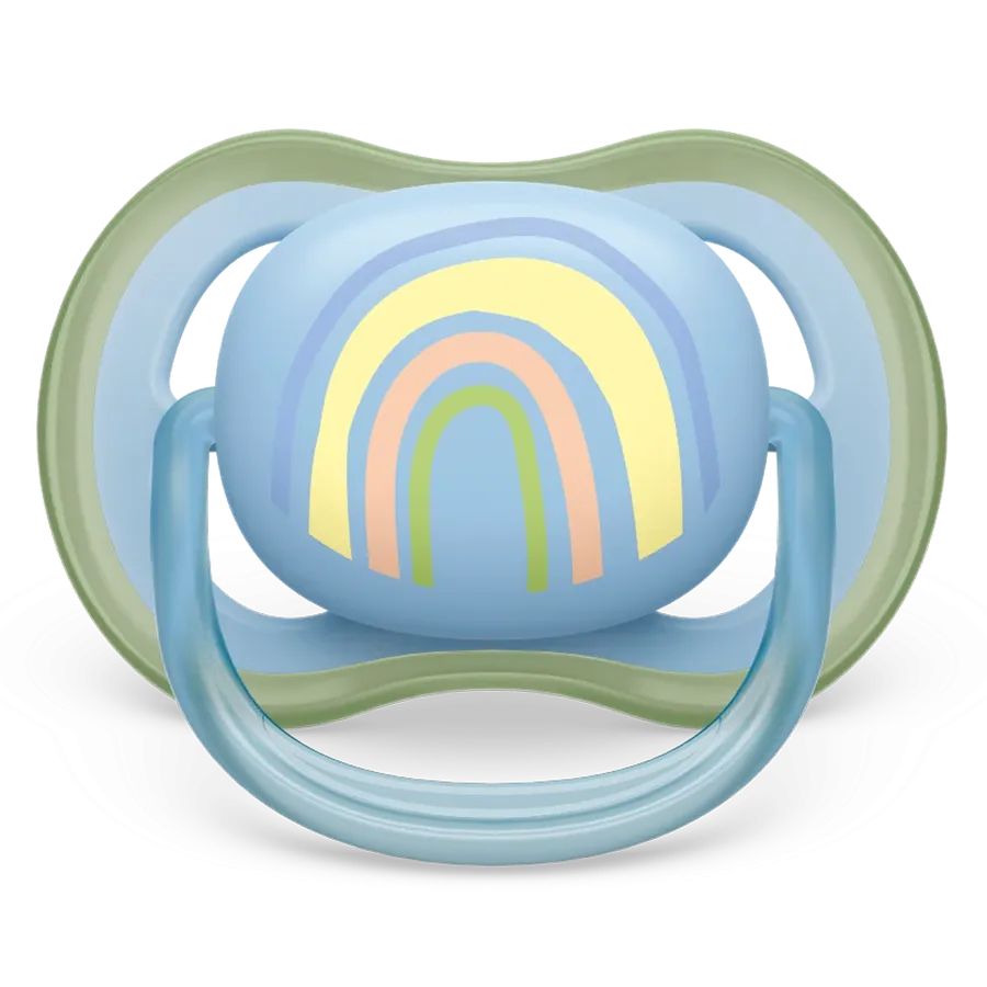 Ty ngậm Philips Avent siêu mềm 0–6M vỉ đơn (SCF086/03, xanh)