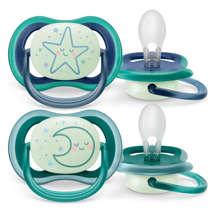 Ty ngậm thông khí ban đêm Philips Avent (SCF376/13, 6–18 tháng, vỉ đôi)