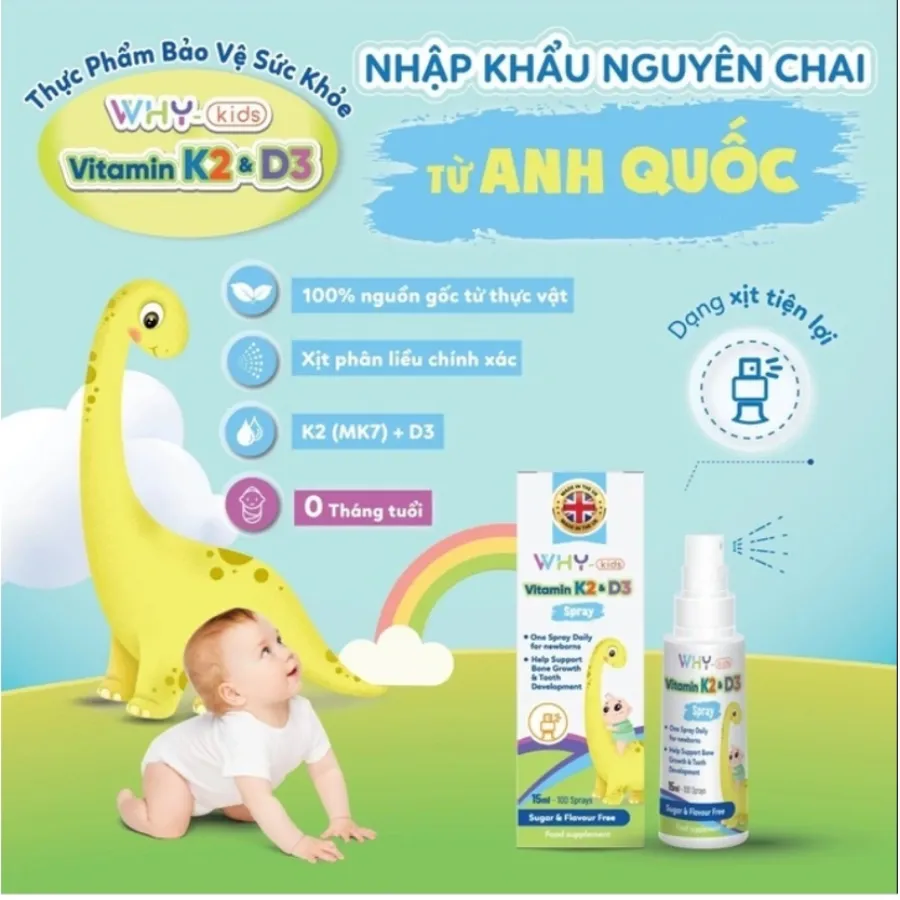 WhyKids Vitamin D3&K2 Spray 100ml