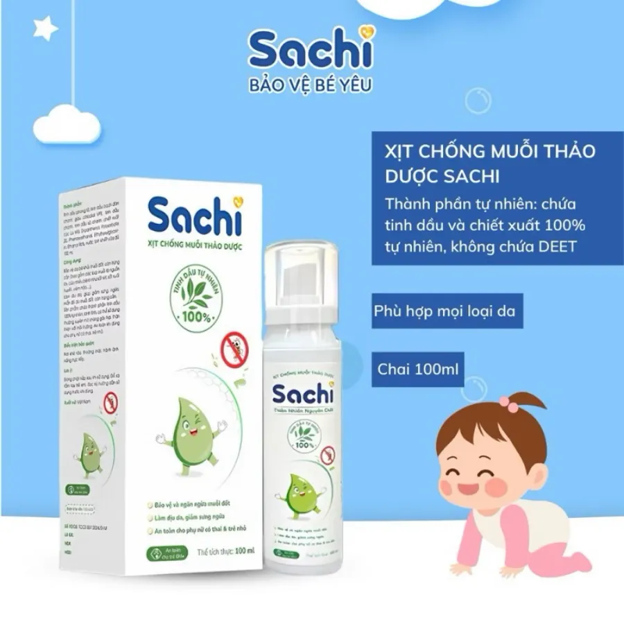 Xịt chống muỗi thảo dược 100ml