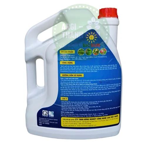 Nano Đồng 5000ml – Đặc Trị Nấm Bệnh, Cháy Bì Lá, Thán Thư, Rỉ Sắt, Thối Trái, Nứt Thân Xì Mủ