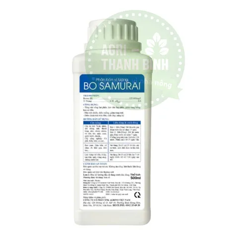 Phân Bón Lá Boron 125 – Hỗ Trợ Đậu Trái, Hạn Chế Rụng Hoa, Cải Thiện Chất Lượng Nông Sản