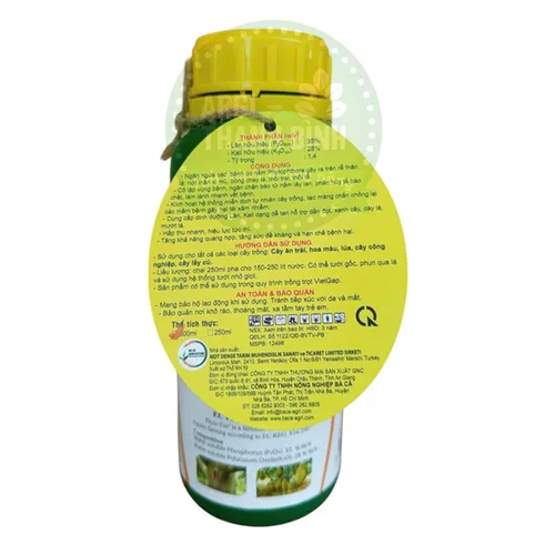 Phân Bón Lá Phyto Fos 500ml – Bảo Vệ Cây Trồng, Ngăn Ngừa Nấm Bệnh