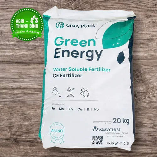 🌱 Phân Bón Chuyên tưới Green Energy NPK 30-10-10 + TE (20kg)