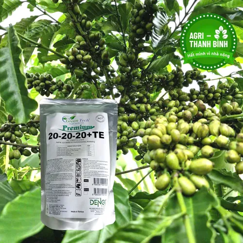 🌱 Phân Bón Lá Green Tech Premium 20-20-20+TE (1kg) – Hàng Nhập Khẩu Thổ Nhĩ Kỳ 🌱