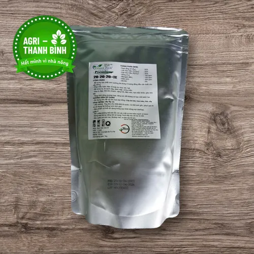 🌱 Phân Bón Lá Green Tech Premium 20-20-20+TE (1kg) – Hàng Nhập Khẩu Thổ Nhĩ Kỳ 🌱