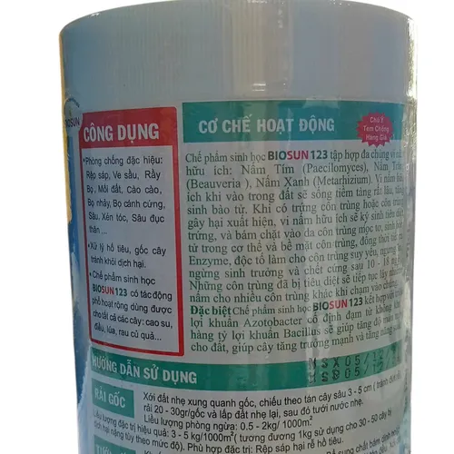 🌱 CHẾ PHẨM SINH HỌC BIOSUN 123 – GIẢI PHÁP DIỆT CÔN TRÙNG SINH HỌC AN TOÀN 🌱