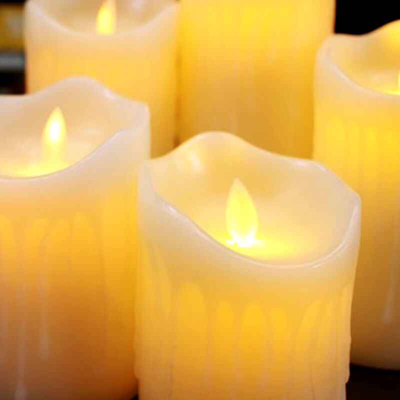 bộ 3 nến điện tử vỏ sáp chảy bộ 3 nến điện tử vỏ sáp chảy