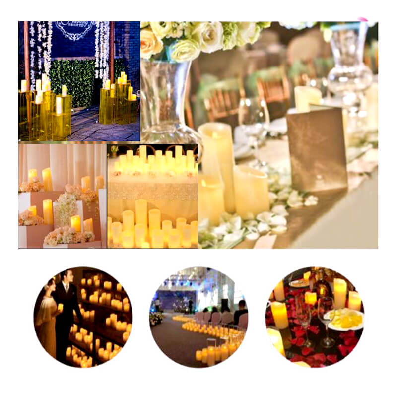 bộ 3 nến điện tử vỏ sáp chảy bộ 3 nến điện tử vỏ sáp chảy