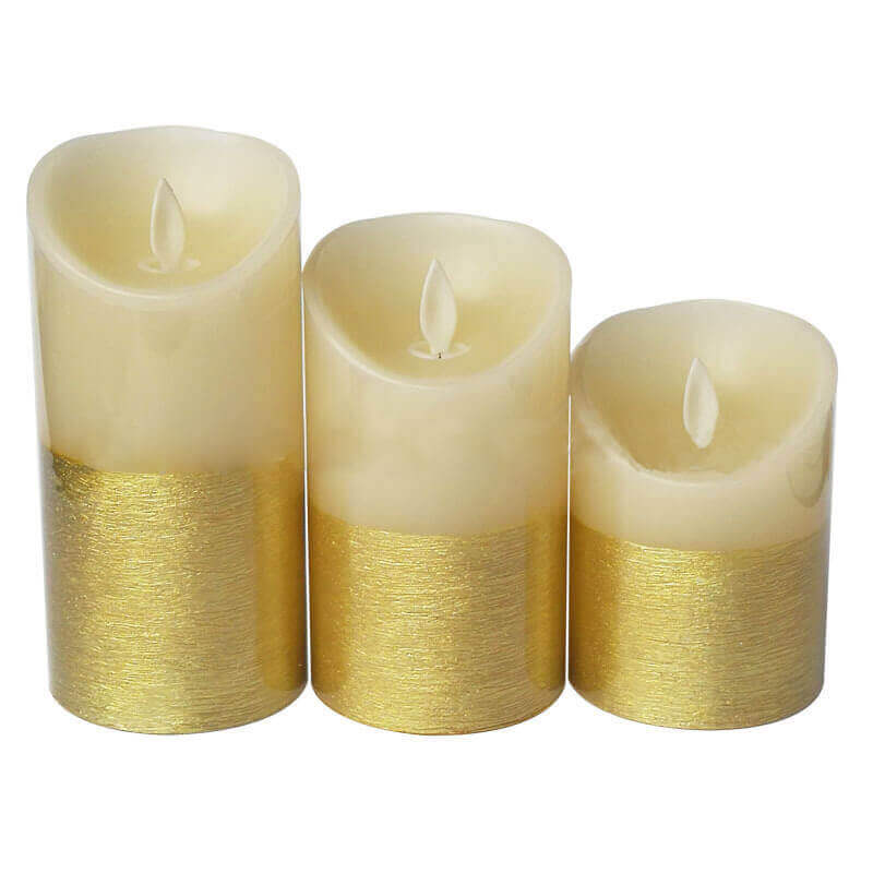 bô ba nến điện tử gold bô ba nến điện tử gold