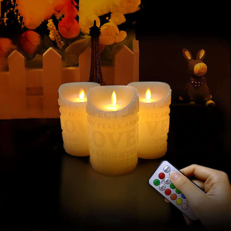 Đèn cầy sáp điện tử chữ love 12.5cm Đèn cầy sáp điện tử chữ love 12.5cm