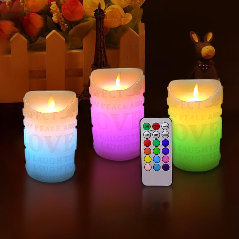 Đèn cầy sáp điện tử chữ love 12.5cm Đèn cầy sáp điện tử chữ love 12.5cm