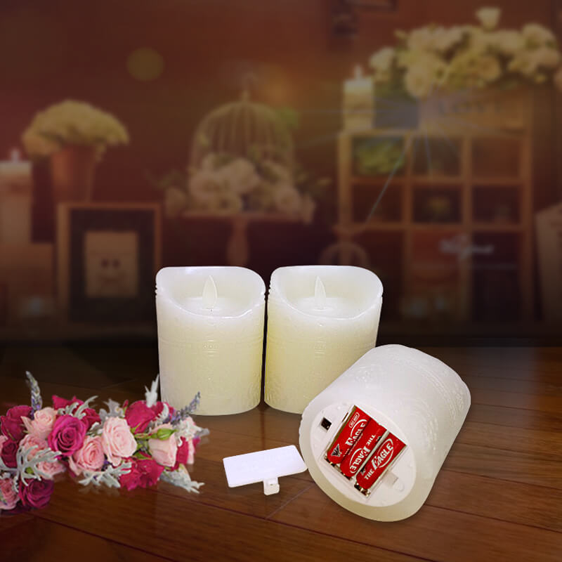 đèn cầy sáp điện tử hoa hồng 10cm đèn cầy sáp điện tử hoa hồng 10cm