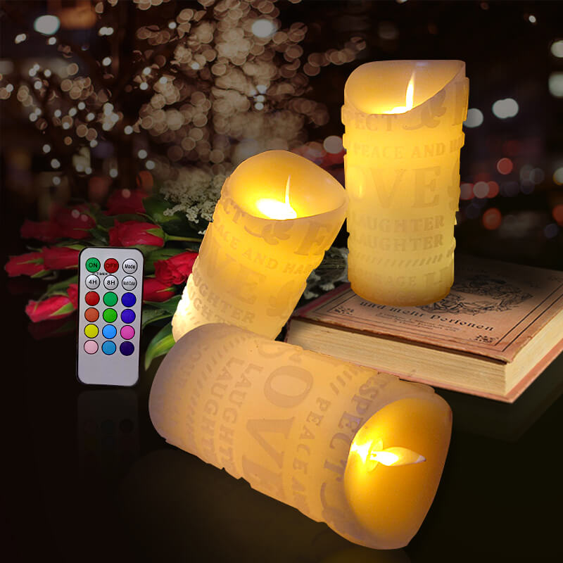 Đèn cầy sáp điện tử chữ LOVE 15cm Đèn cầy sáp điện tử chữ LOVE 15cm