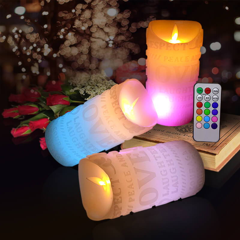 Đèn cầy sáp điện tử chữ LOVE 15cm Đèn cầy sáp điện tử chữ LOVE 15cm