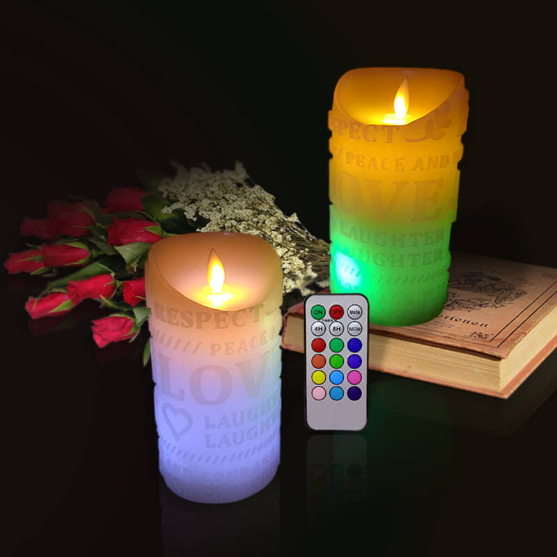 Đèn cầy sáp điện tử chữ LOVE 15cm Đèn cầy sáp điện tử chữ LOVE 15cm