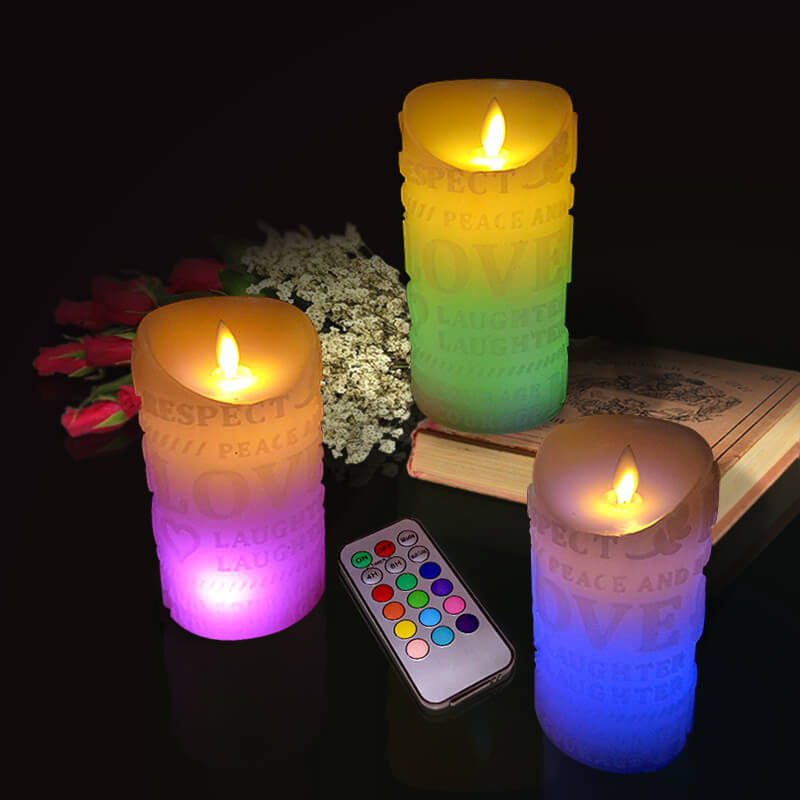 Đèn cầy sáp điện tử chữ LOVE 15cm Đèn cầy sáp điện tử chữ LOVE 15cm