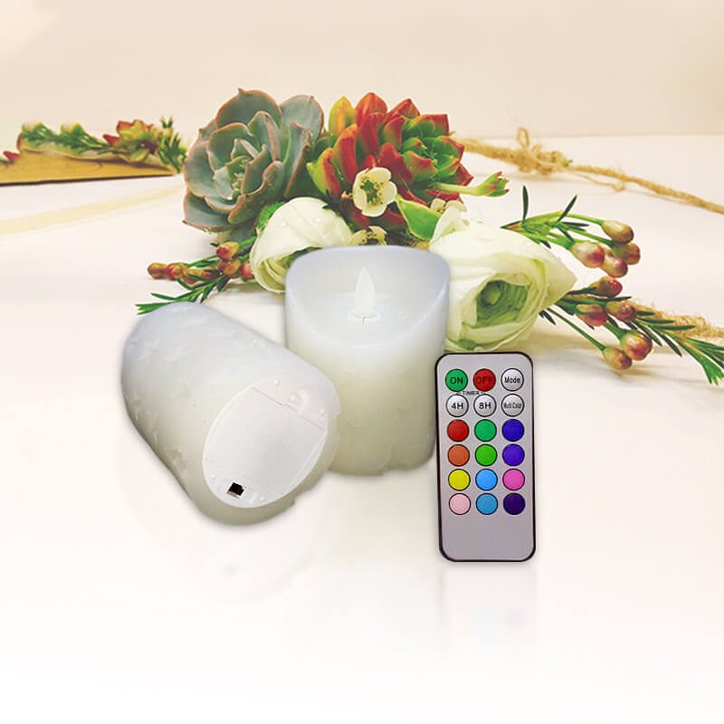 đèn cầy sáp điện tử led 7 màu 10cm đèn cầy sáp điện tử led 7 màu 10cm