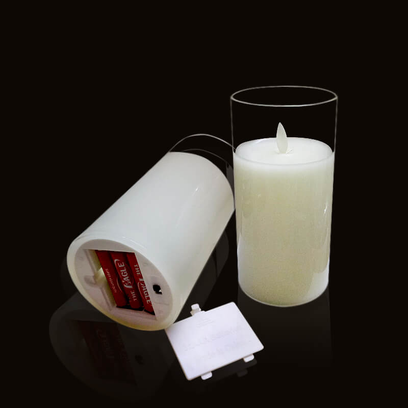 đèn nến điện tử ly thủy tinh 15cm đèn nến điện tử ly thủy tinh 15cm