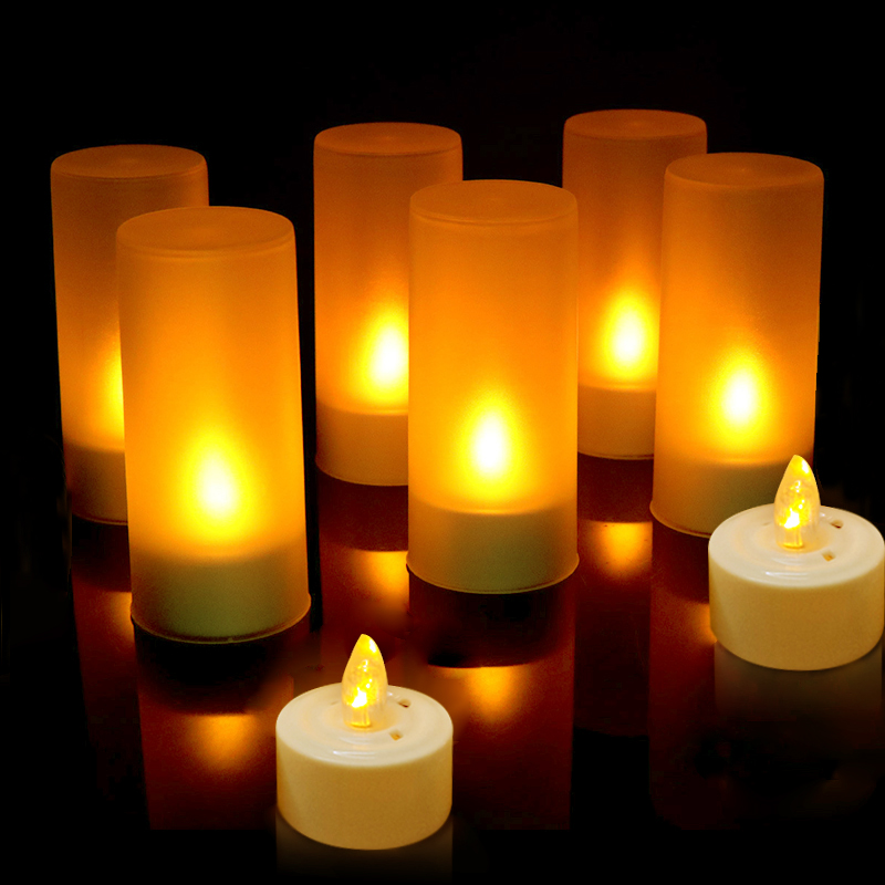 Ly nến điện tử tealight thổi bật tắt Ly nến điện tử tealight thổi bật tắt