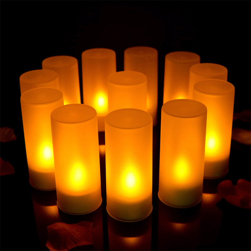 Ly nến điện tử tealight thổi bật tắt Ly nến điện tử tealight thổi bật tắt