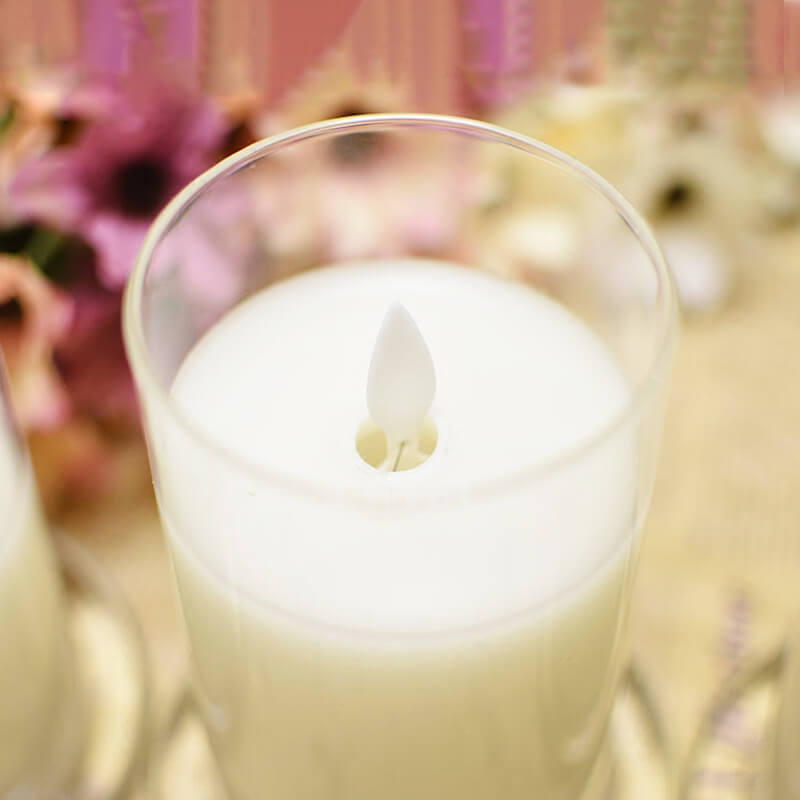 bộ 3 nến điện tử ly thủy tinh bộ 3 nến điện tử ly thủy tinh