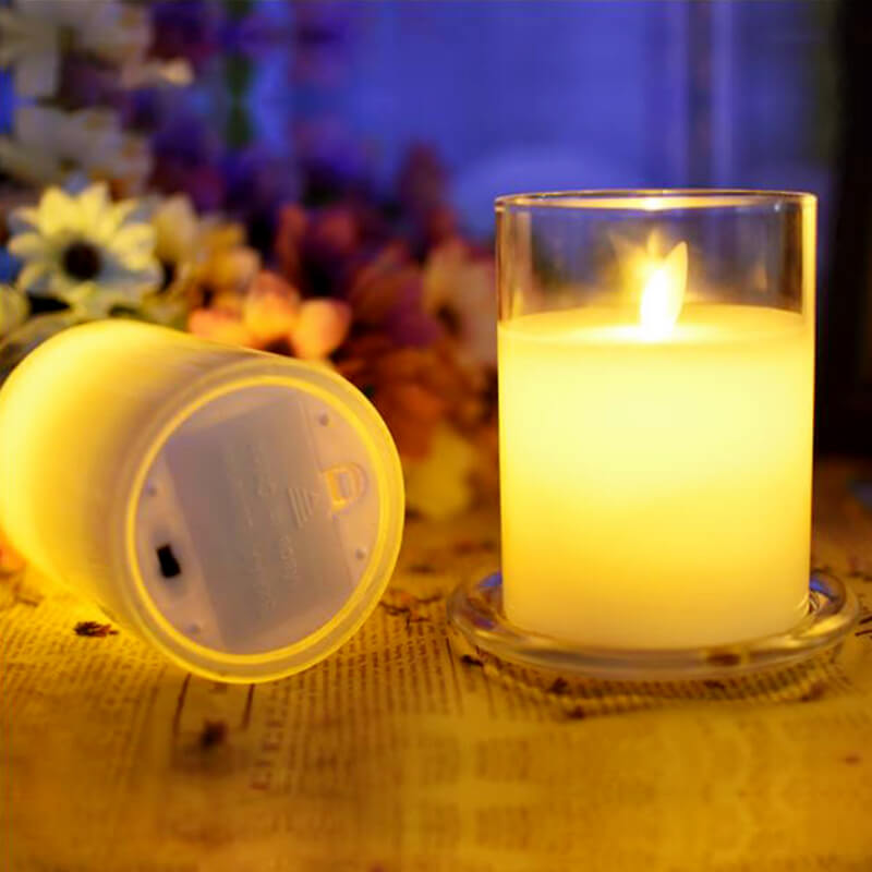 nến điện tử ly thủy tinh 10cm nến điện tử ly thủy tinh 10cm
