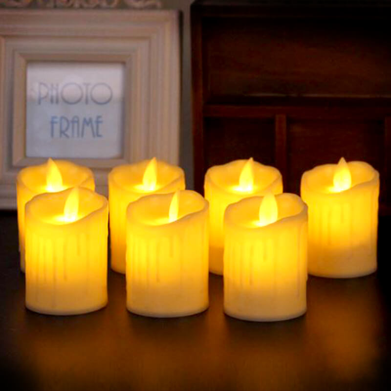 nến điện tử sáp chảy 10cm nến điện tử sáp chảy 10cm