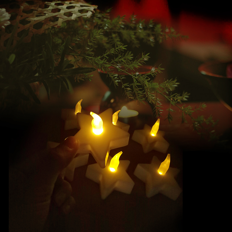 Nến điện tử tealight ngôi sao Nến điện tử tealight ngôi sao