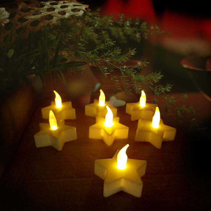 Nến điện tử tealight ngôi sao Nến điện tử tealight ngôi sao