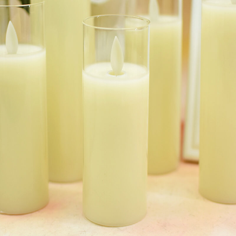 nến led điện tử ly thủy tinh 20cm nến led điện tử ly thủy tinh 20cm