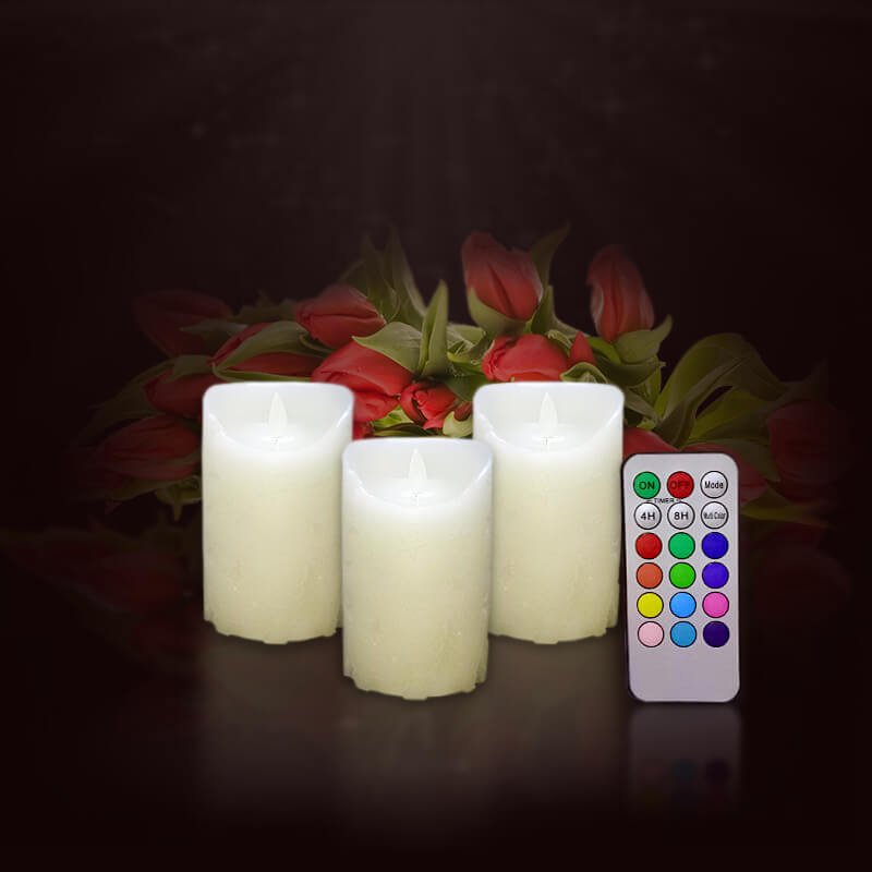 Nến sáp điện tử kiểu ngôi sao led 7 màu 12.5cm Nến sáp điện tử kiểu ngôi sao led 7 màu 12.5cm