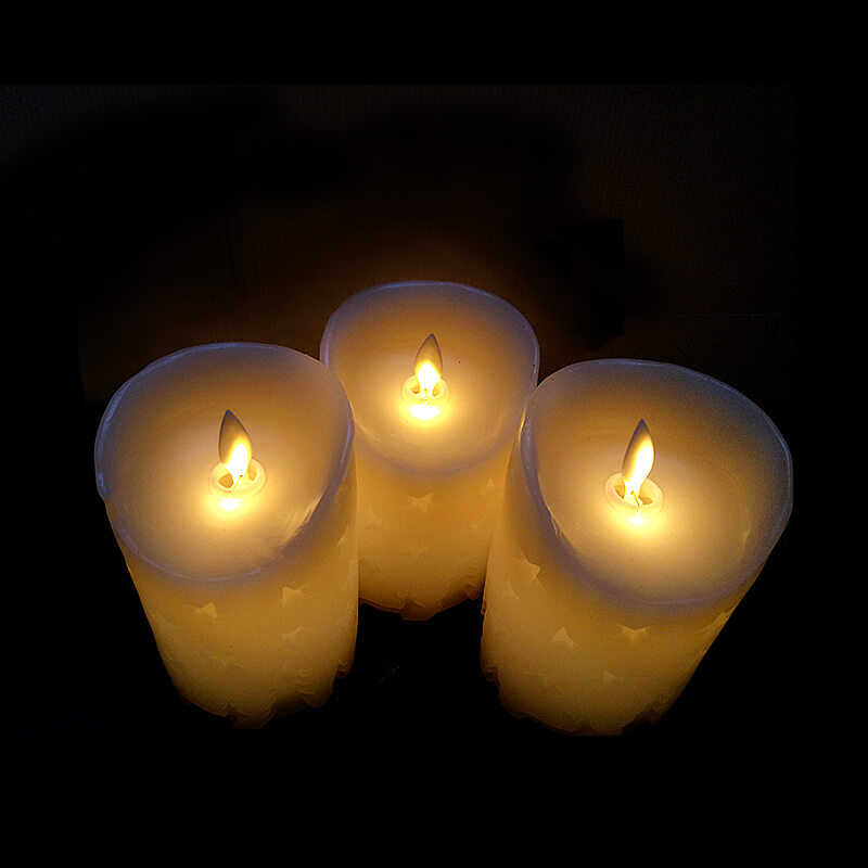 nến sáp điện tử kiểu ngôi sao led 7 màu 12.5cm nến sáp điện tử kiểu ngôi sao led 7 màu 12.5cm