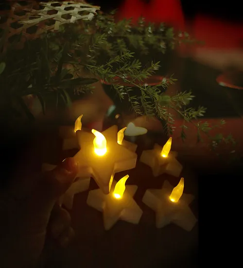 Nến điện tử tealight ngôi sao