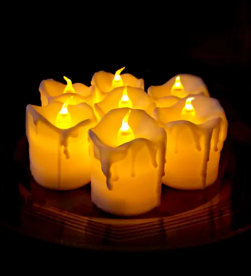 Nến tealight điện tử dạng chảy