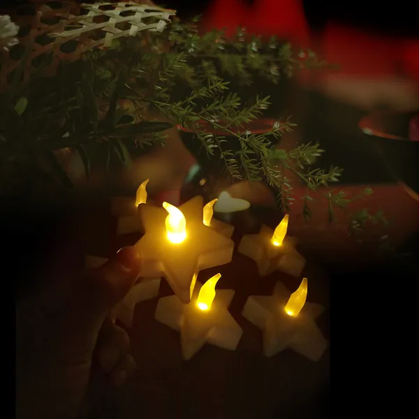 Nến điện tử tealight ngôi sao