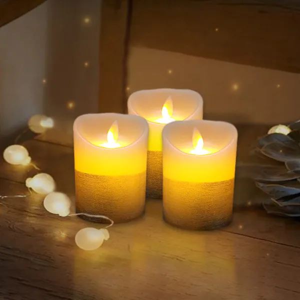 Nến sáp điện tử trang trí tiệc cưới 10cm