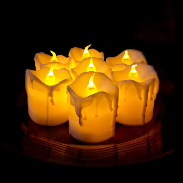 Nến tealight điện tử dạng chảy