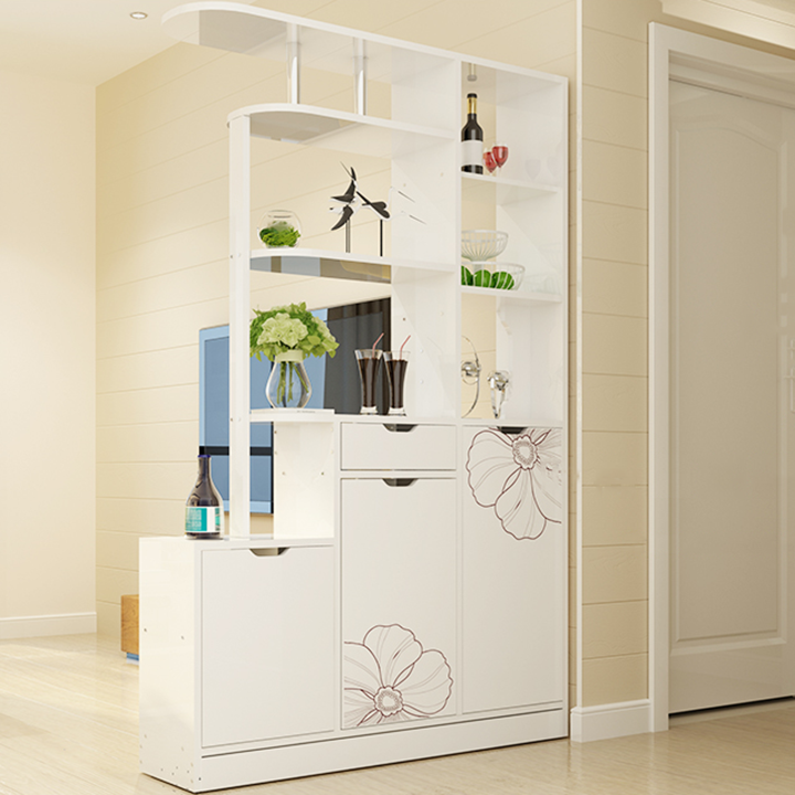 Tủ vách ngăn phòng khách, kệ trang trí phòng khách 2