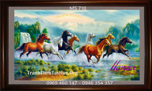 Tranh thêu tay treo văn phòng làm việc