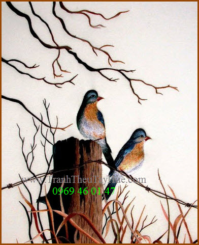 quà tặng đám cưới tranh thêu tay huế