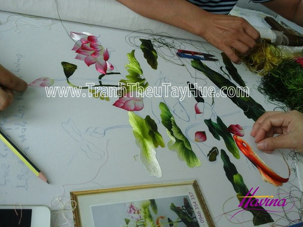 Tranh thêu chữ phúc mã số 2319 thêu được 4 ngày Tranh thêu chữ phúc mã số 2319 thêu được 4 ngày