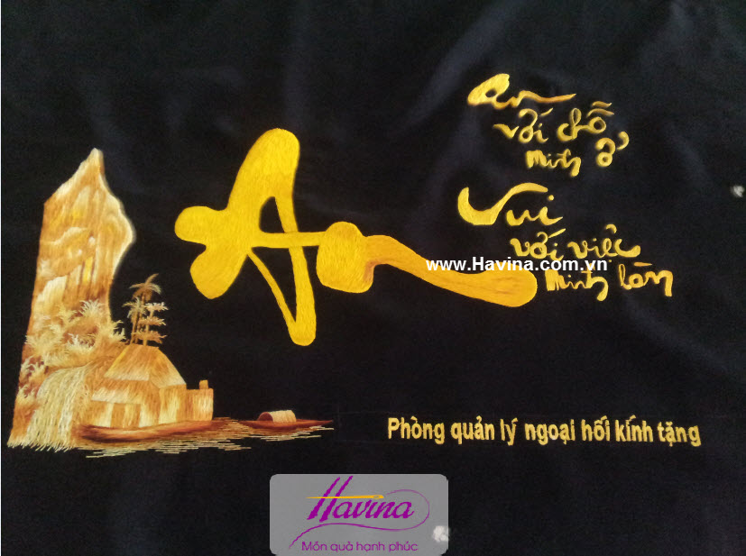 Tranh thêu chữ an